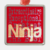 Ninja Extraordinaire Metalen Ornament (Voorkant)