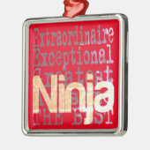 Ninja Extraordinaire Metalen Ornament (Links)