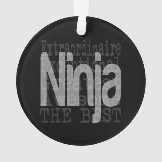 Ninja Extraordinaire Ornament (achterkant)