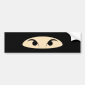 Ninja Face Bumpersticker (Voorkant)