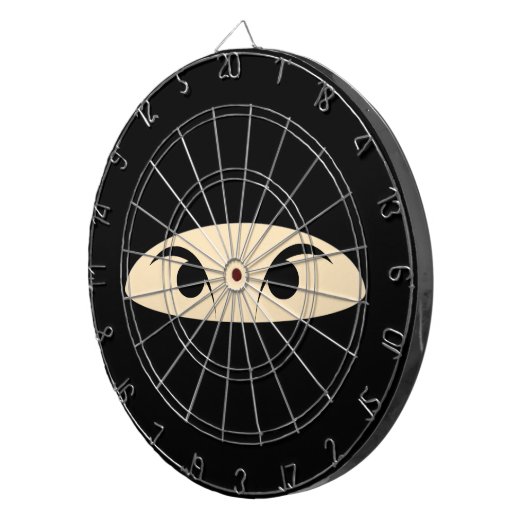 Ninja Face Dartbord (Voorkant Rechts)