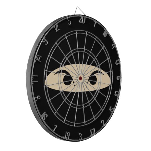 Ninja Face Dartbord (Voorkant Links)