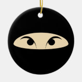 Ninja Face Keramisch Ornament (Voorkant)