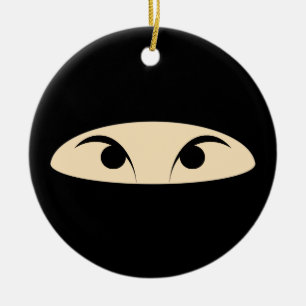 Ninja Face Keramisch Ornament