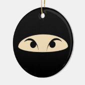 Ninja Face Keramisch Ornament (Links)