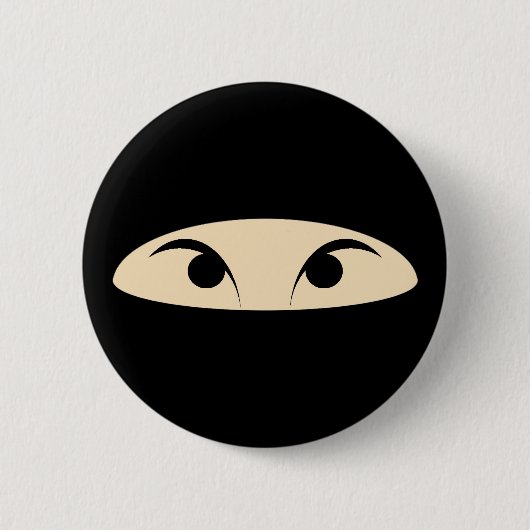 Ninja Face Ronde Button 5,7 Cm (Voorkant)