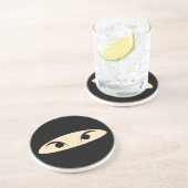 Ninja Face Zandsteen Onderzetter (Zijkant)