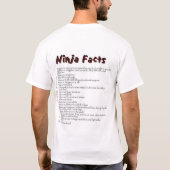 Ninja Facts T-shirt (Achterkant)