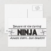 ninja fart briefkaart (Voorkant / Achterkant)