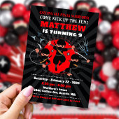 Ninja feestuitnodiging, Ninja verjaardag Kaart