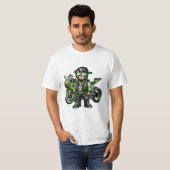 Ninja fiets beer T-shirt (Voorkant volledig)