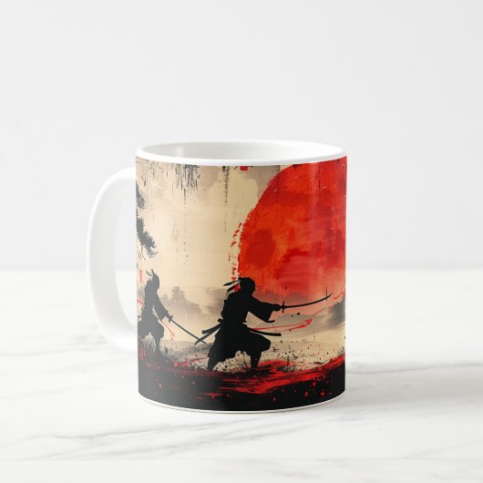 Ninja Fight - Ontwerp 1 Koffiemok (Voorkant links)