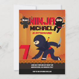 NINJA FILM STER KRUGER Jongens Meisjes Cartoon Fee Kaart