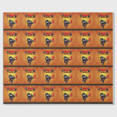 NINJA Film Ster Sterke Kicker Karate Kids Cadeaupapier (Vlak)