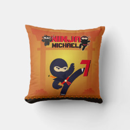 NINJA Film Ster Warrior Trapper Karate Kids Kussen