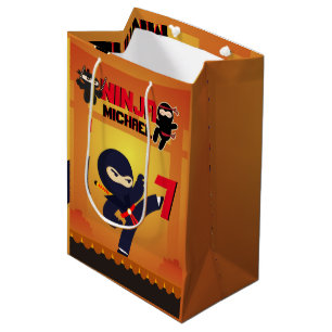 NINJA Film Ster Warrior Trapper Karate Kids Medium Cadeauzakje