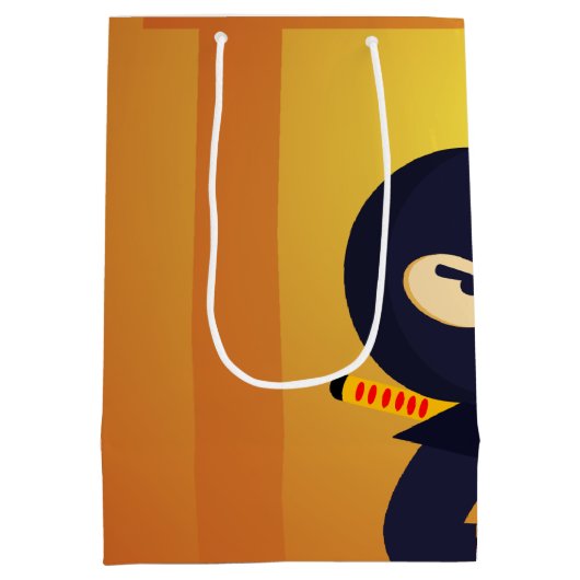 NINJA Film Ster Warrior Trapper Karate Kids Medium Cadeauzakje (Achterkant)