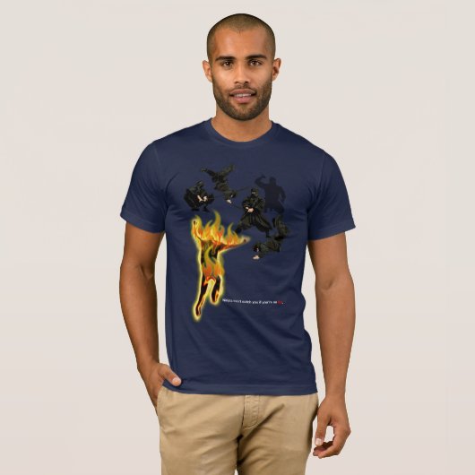 NINJA FIRE FIGHT T-SHIRT (Voorkant volledig)