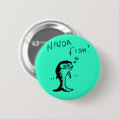 Ninja Fish Button Badge (Voorkant /achterkant)