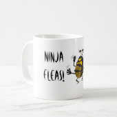 Ninja Fleas Koffiemok (Voorkant links)