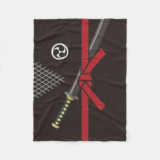 NINJA FLEECE DEKEN (Voorkant)