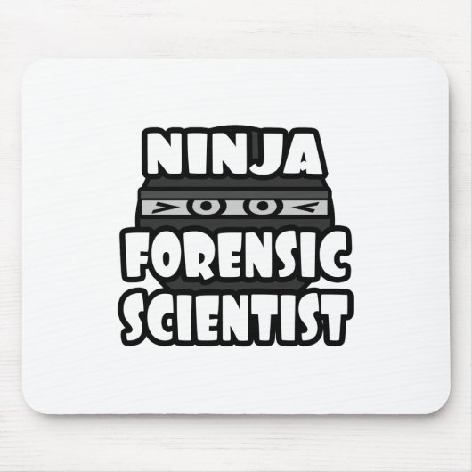 Ninja Forensisch Wetenschapper Muismat (Voorkant)