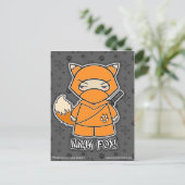 Ninja Fox! Briefkaart (Staand voorkant)
