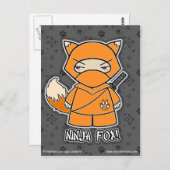 Ninja Fox! Briefkaart (Voorkant / Achterkant)