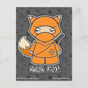 Ninja Fox! Briefkaart