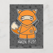 Ninja Fox! Briefkaart (Voorkant)