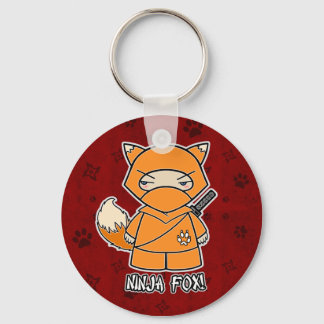 Ninja Fox! In rode Sleutelhanger