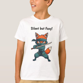 Ninja Fox Kids T-Shirt – Cute Martial Arts Vos T-s