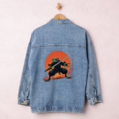 Ninja Frog Warrior - Samurai Katana Anime Fighter Denim Jacket (Hangar)