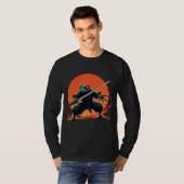 Ninja Frog Warrior - Samurai Katana Anime Fighter T-shirt (Voorkant volledig)