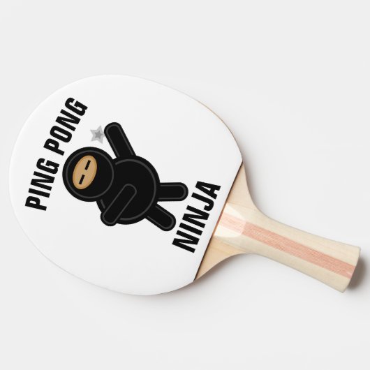 NINJA FUNNY PING PONG PADDLE TAFELTENNISBATJE (Zijkant)