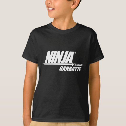 Ninja Ganbatte T-shirt (Voorkant)