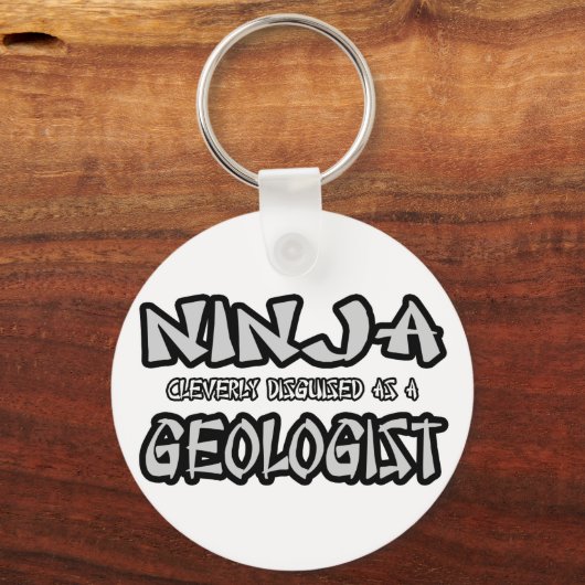 Ninja...Geoloog Sleutelhanger (Voorkant)