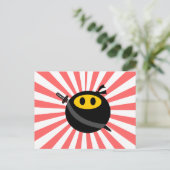 Ninja-gezicht Briefkaart (Staand voorkant)