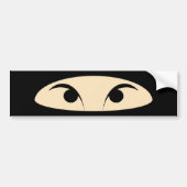 Ninja Gezicht Bumpersticker (Voorkant)