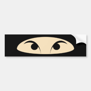 Ninja Gezicht Bumpersticker