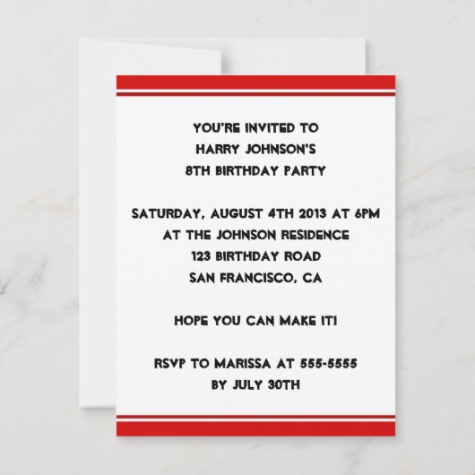 Ninja-gezicht Kaart (Achterkant)