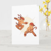 Ninja gingerbrood kaart (Gele Bloem)