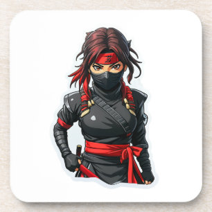 Ninja Girl Bier Onderzetter