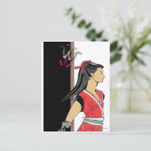 NINJA GIRL BRIEFKAART (Staand voorkant)