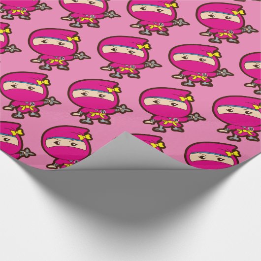Ninja Girl Cadeaupapier (Hoek)