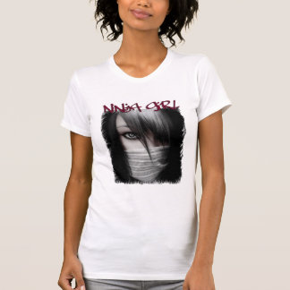 ninja girl emo t-shirt
