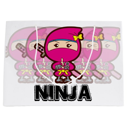 Ninja Girl Groot Cadeauzakje (Voorkant)