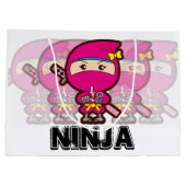 Ninja Girl Groot Cadeauzakje (Achterkant)