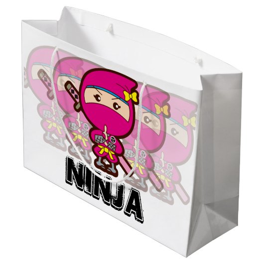 Ninja Girl Groot Cadeauzakje (Achterkant Gekanteld)