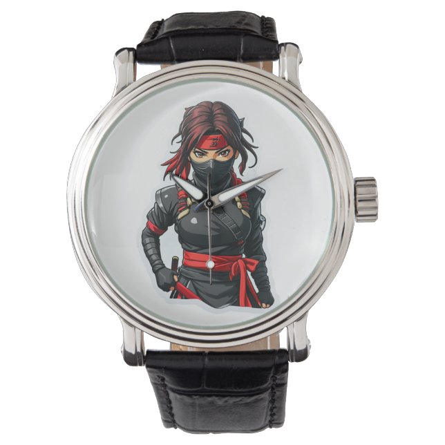 Ninja Girl Horloge (Voorkant)